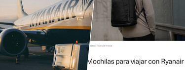 En su extrema obsesión por el equipaje de mano, Ryanair ha creado un nuevo y explícito producto: "mochilas para viajar con Ryanair" 