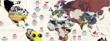 El libro mejor valorado de cada país en Internet, ilustrado en un estupendo mapa