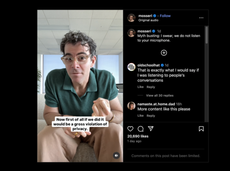 Instagram No Nos Escucha Segun Mosseri