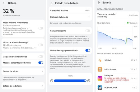 capturas bateria huawei pura 80 ultra