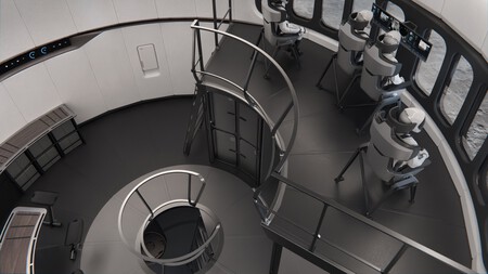 Render de unos astronautas en el interior de Starship HLS