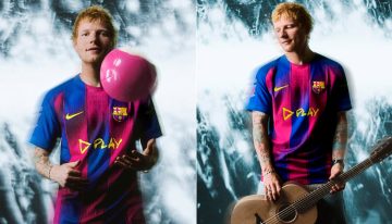 Ed Sheeran y su nuevo álbum ‘Play’, protagonistas de la nueva camiseta del Barça
