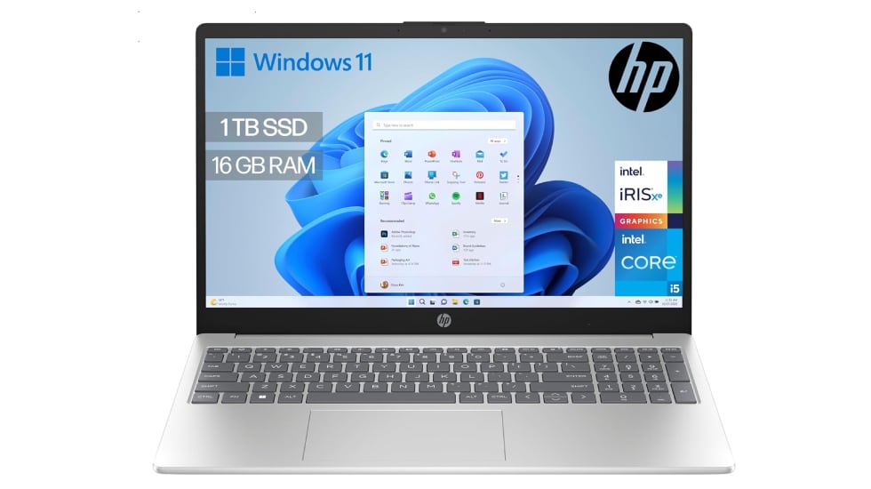 Ordenador portátil HP de 16 GB de RAM con Windows 11.