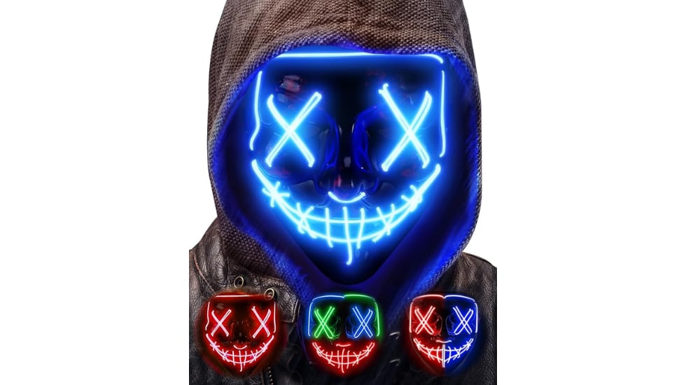 Vista de la máscara de Halloween con descuento en Amazon.