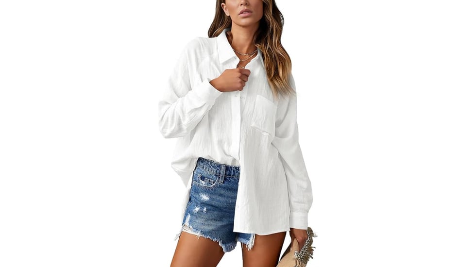 Camisa blanca para mujer.
