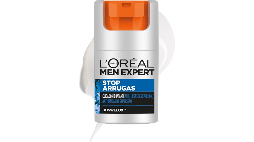 Vista de la crema hidratante para hombre con descuento en Amazon.