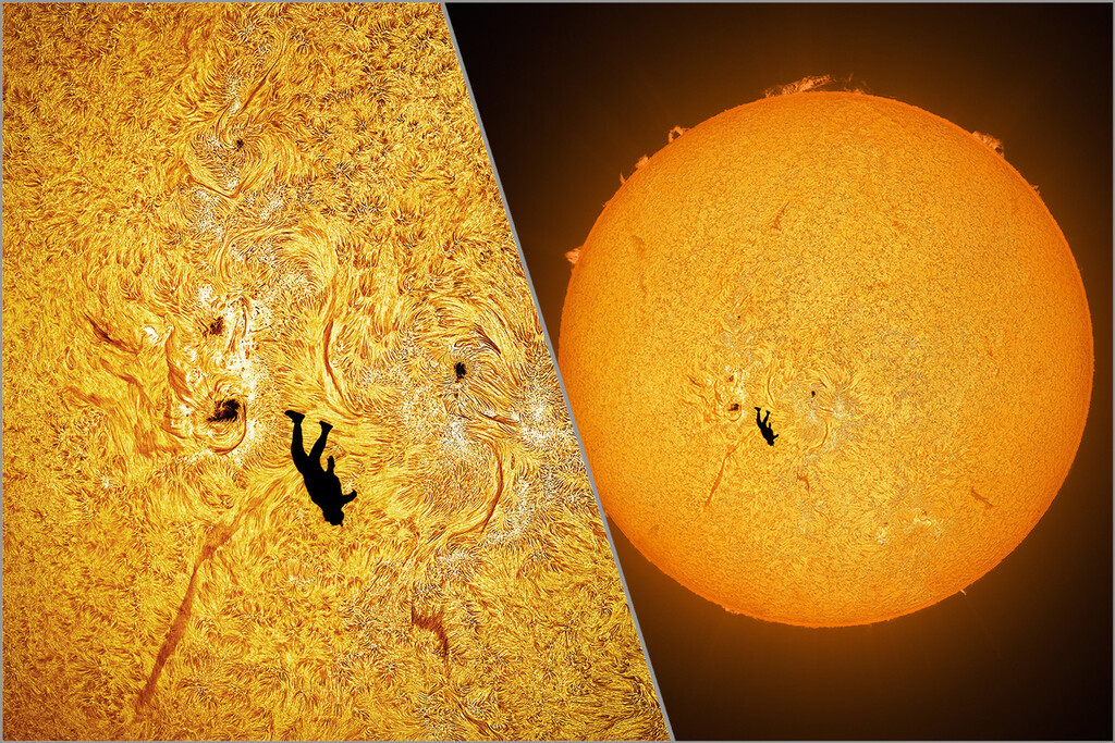 La foto solar más surrealista del año: "La Caída de Ícaro" ha necesitado meses de planificación milimétrica