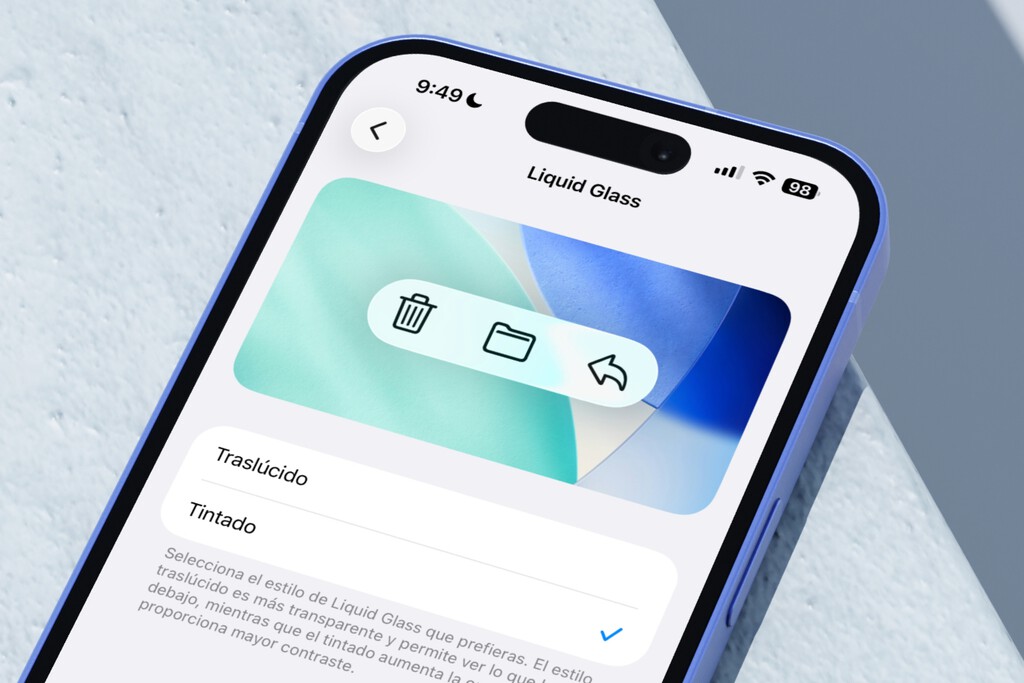 Las transparencias de Liquid Glass me parecían muy exageradas. Con iOS 26.1 por fin puedo ajustarlas a mi gusto 