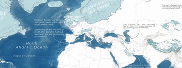 La Tierra tal y como se encontraba durante su última glaciación, ilustrada en un estupendo mapa