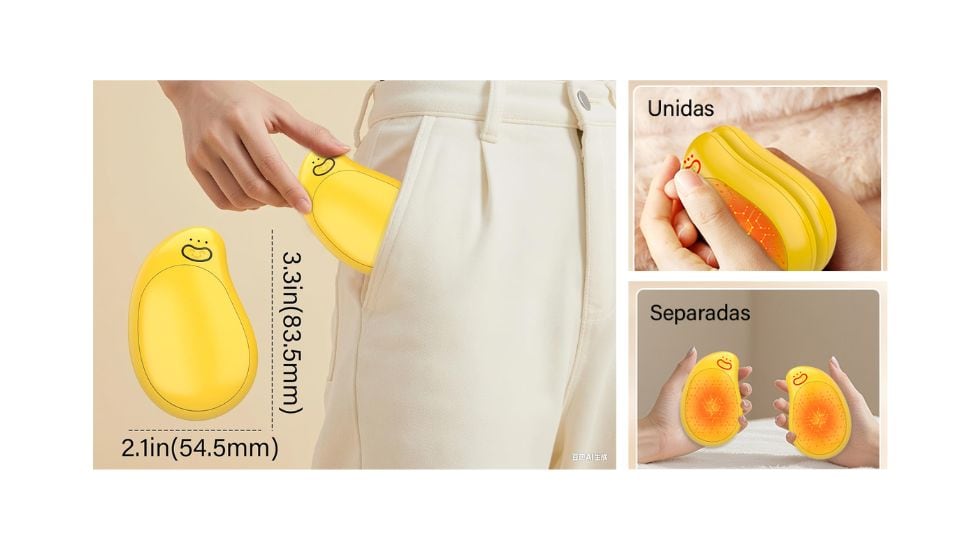 Se pueden unir magnéticamente o separar fácilmente para tener uno en cada mano.