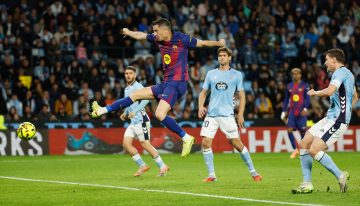 El Barcelona golea al ritmo de Lewandowski en Balaídos