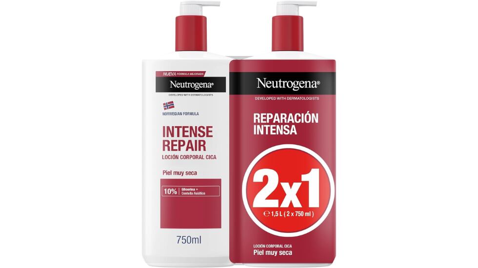 Vista de las lociones corporales con descuento en Amazon