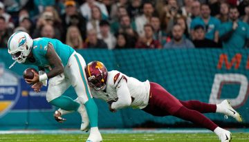El partido de la NFL entre Dolphins y Commanders en Madrid, en imágenes