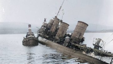 En 1919 los alemanes decidieron hundir toda su flota en el Mar del Norte. El acero de esos barcos terminó en el espacio