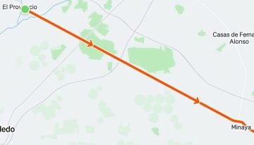 La carretera más recta de España se encuentra en un lugar de cuyo nombre no quiero acordarme: entre El Provencio y La Roda