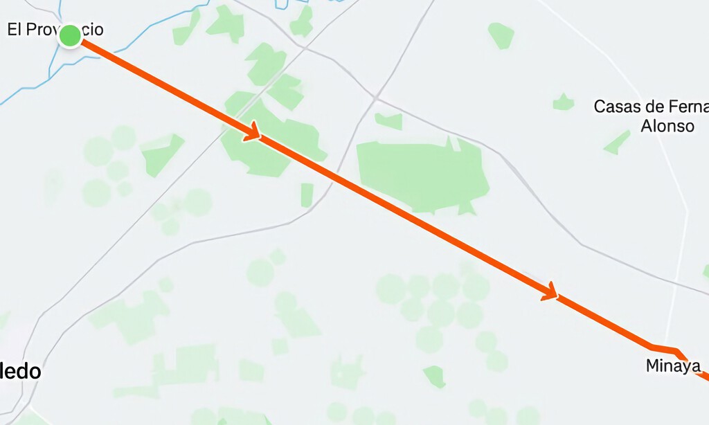 La carretera más recta de España se encuentra en un lugar de cuyo nombre no quiero acordarme: entre El Provencio y La Roda