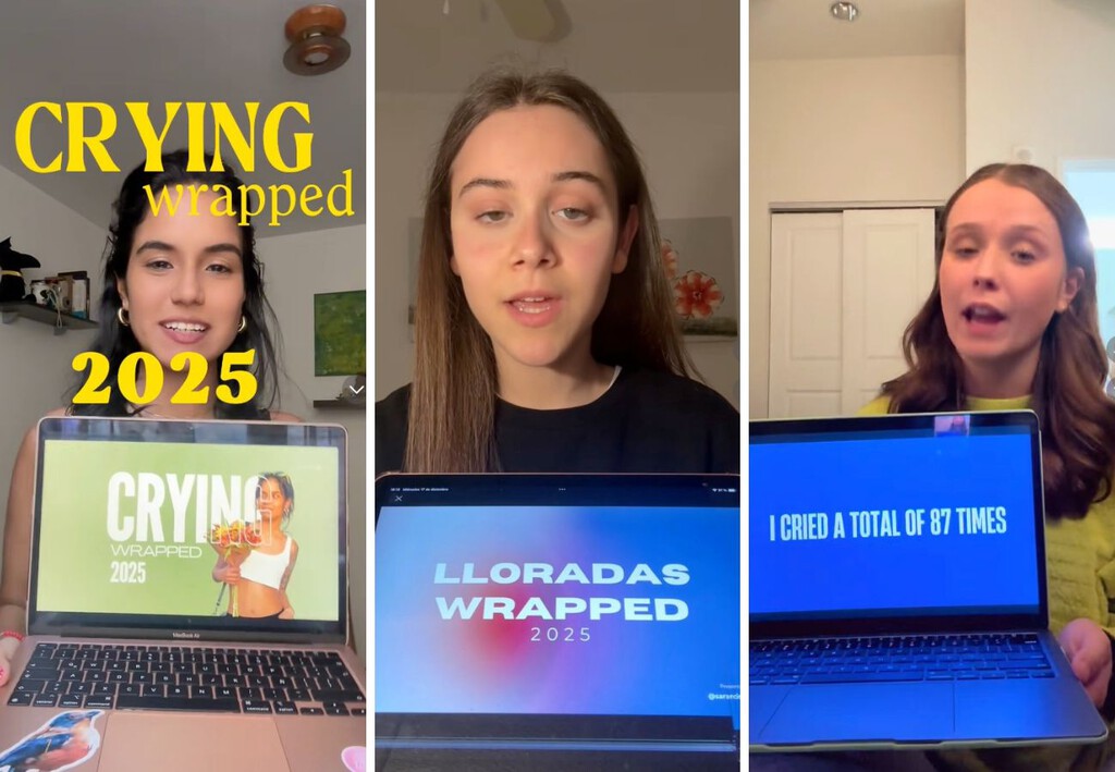 "Lloré 152 veces en 2025": la Generación Z enumera sus crisis emocionales y las convierte en infografías 