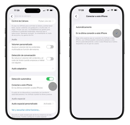 Conexion Automatica Airpods