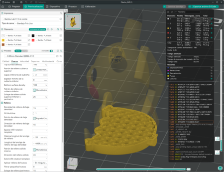 Las primeras 44 capas sin problema, todas en amarillo | Imagen: Xataka