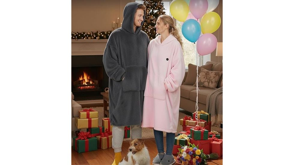 Vofuoti, manta térmica con capucha y batería.