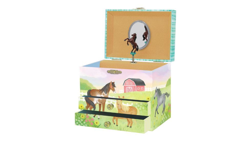 Joyero con temática de caballos.