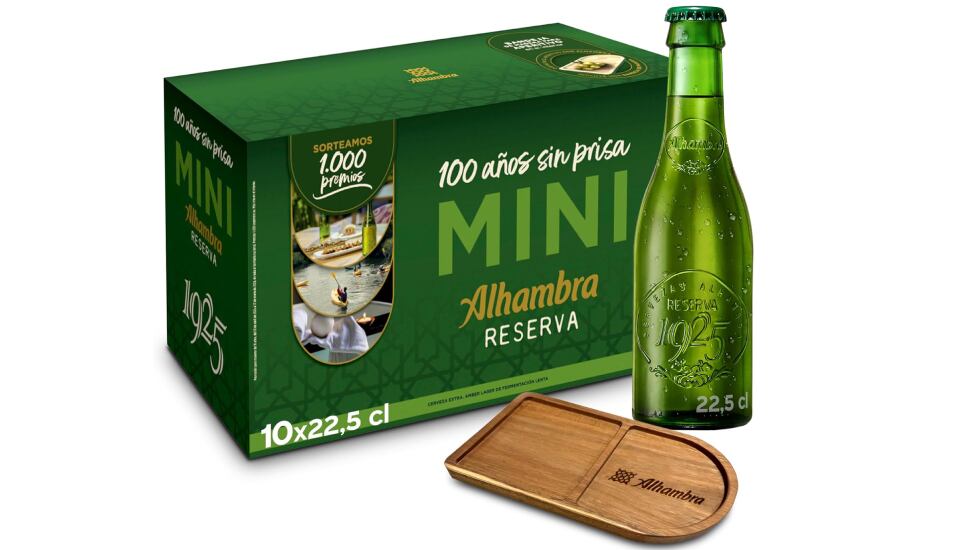 Lote de cervezas Alhambra Reserva 1925.