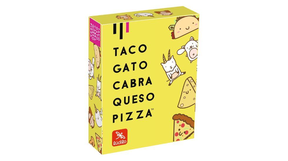 Juego de mesa 'Taco gato cabra queso pizza'.