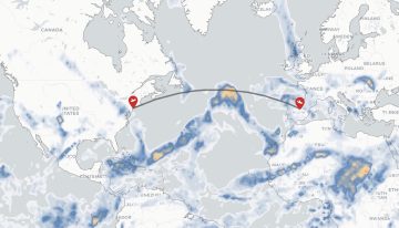 Este mapa interactivo te prepara para tu próximo vuelo: muestra si habrá turbulencias y cómo de intensas serán antes de despegar