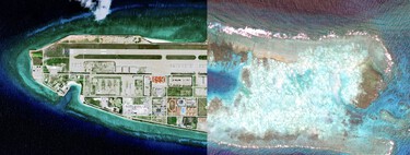 China lleva 12 años tirando toneladas de arena al océano. Y ahora estamos viendo cómo emergen islas en mitad de la nada