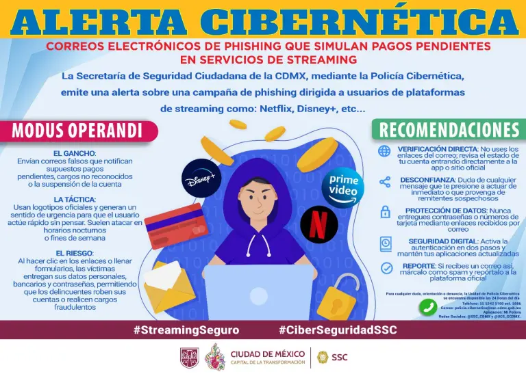 Cuidado con estos correos: estafa suplanta a servicios de streaming como Netflix para robar datos