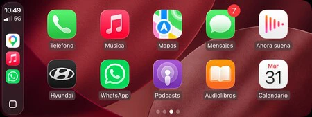 Pantalla Inicio Carplay