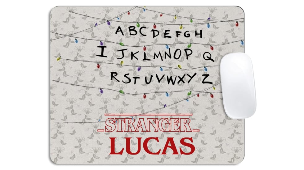Alfombrilla personalizada para el ratón de ‘Stranger Things’.
