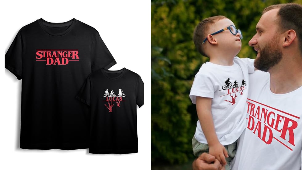 Lote de camisetas personalizadas del universo ‘Stranger Things’.