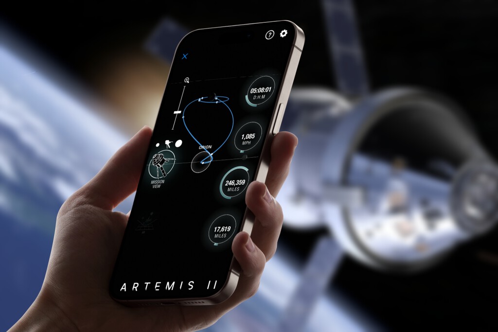 La NASA tiene un "Google Maps" para seguir en directo la Artemis II. Pero lo mejor es su app para iPhone