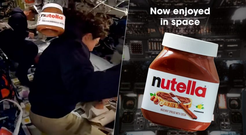 Un bote de Nutella se coló en el directo de Artemis II desde Orión, entonces muchos pensaron lo mismo: publicidad encubierta