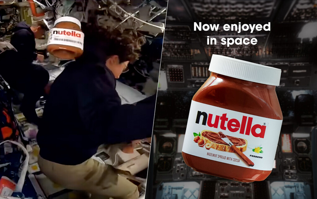 Un bote de Nutella se coló en el directo de Artemis II desde Orión, entonces muchos pensaron lo mismo: publicidad encubierta