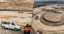 El primer «piloto» del MadRing no han sido Alonso ni Sainz: han sido cuatro obreros en una furgoneta y han terminado estrellados