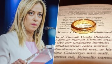 La ultraderecha italiana buscaba una forma de lavar su imagen. Encontró la fórmula en 'El Señor de los Anillos'