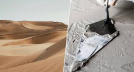 Hemos encontrado el ingrediente secreto para usar la arena del desierto en la construcción: serrín y una sandwichera gigante