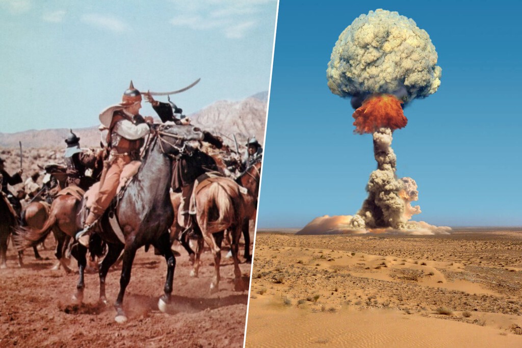 En 1953 Hollywood rodó un blockbuster frente a pruebas nucleares de EEUU. Fue la película más radiactiva de la historia, literalmente 