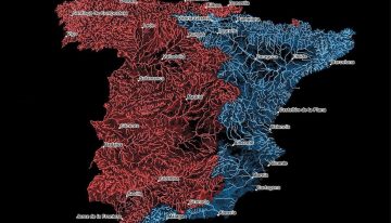 La gran divisoria ibérica: el mapa que parte en dos a España a través de sus dos grandes cuencas hidrográficas