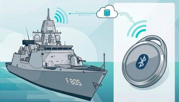 Millones en proteger una fragata de guerra. Un rastreador Bluetooth de pocos euros ha bastado para seguirla en tiempo real