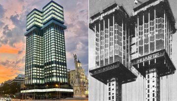 «Como si se diera la vuelta al edificio»: la historia de las Torres Colón, el rascacielos de Madrid construido al revés