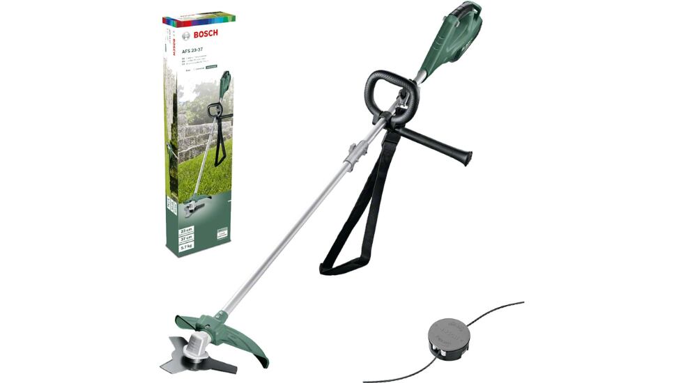 Desbrozadora Bosch con cable.