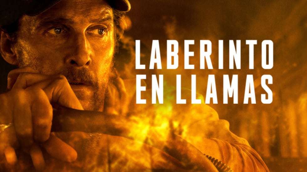 Imagen promocional de la película de estreno en Movistar Plus+ 'Laberinto en llamas'.