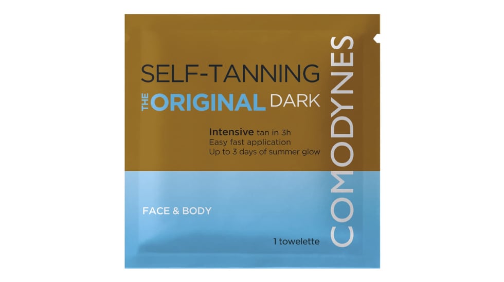 Toallitas autobronceadoras Comodynes.