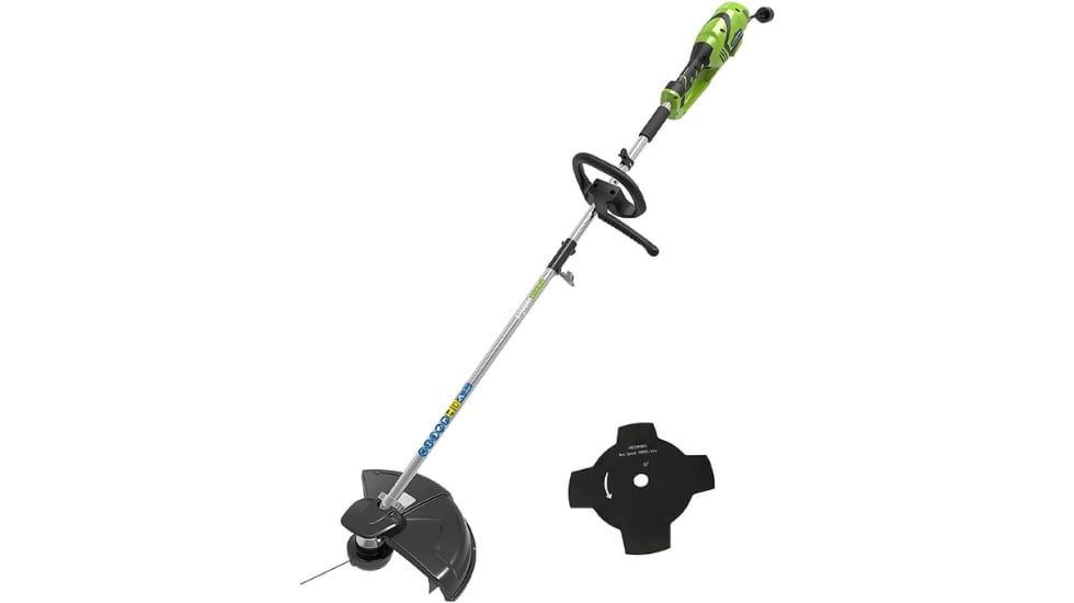 Desbrozadora eléctrica ligera.