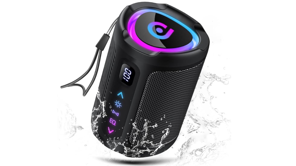 Altavoz inalámbrico de tamaño compacto.