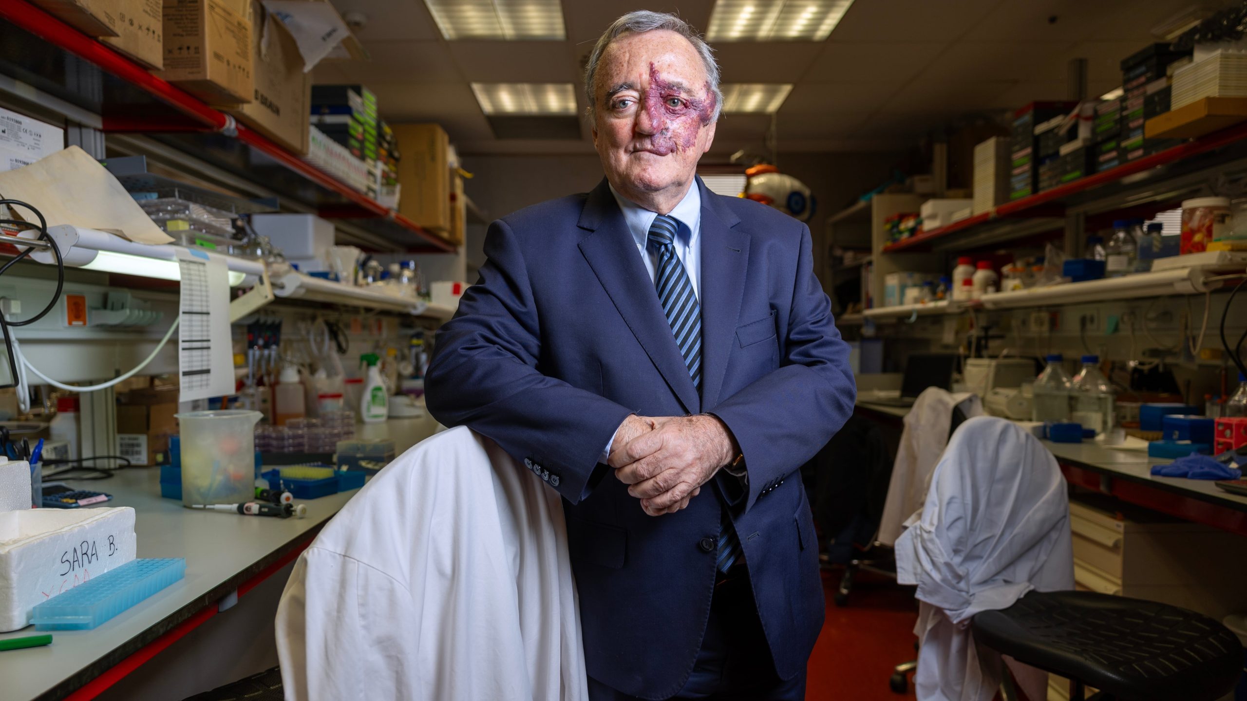 Mariano Barbacid, en el Centro Nacional de Investigaciones Oncológicas, en 2024.