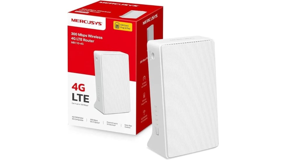 Router wifi con ranura para tarjeta SIM.